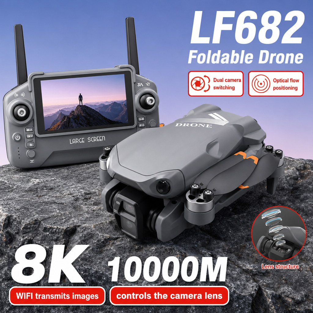 Drone Gimbal 3 Axis - Дрон для аэрофотосъемки LF682 с двумя