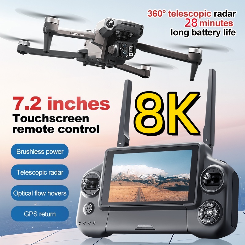 Квадрокоптер 8K с 3-осевым под – обзор и цена Drone Gimbal 3 Axis