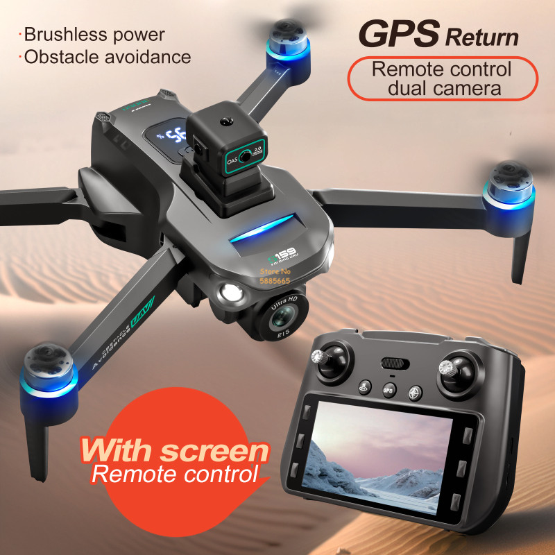 Двойная камера 8K, 5G, WIFI, F – обзор и цена Drone Gimbal Brushless