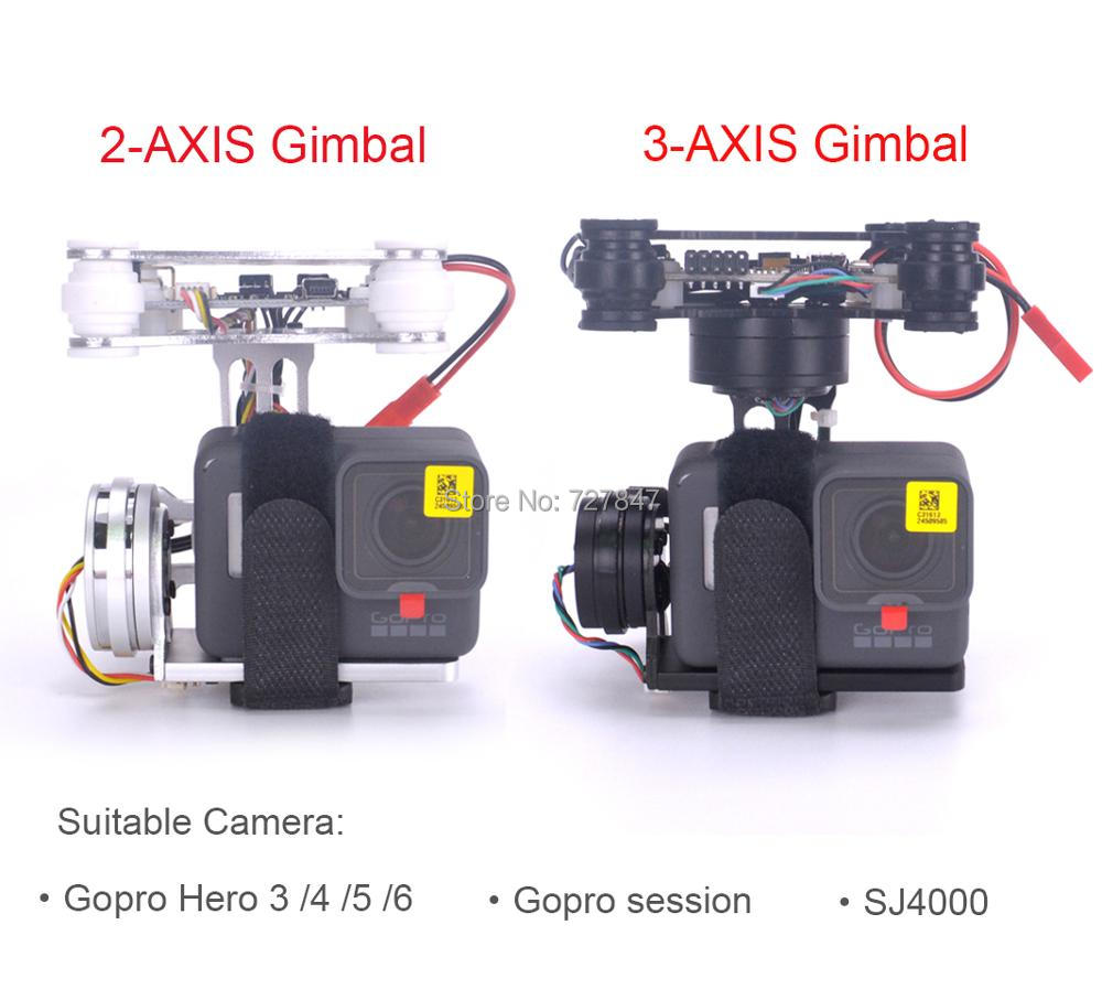3-осевая/Легкая двухосевая бес – обзор и цена Drone Gimbal For Gopro Hero